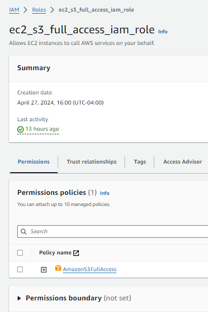 S3 EC2 IAM